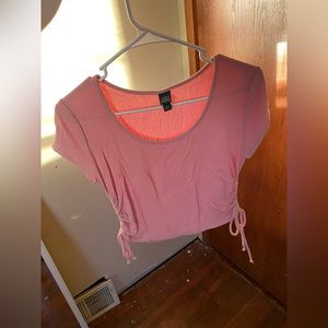Pink crop top